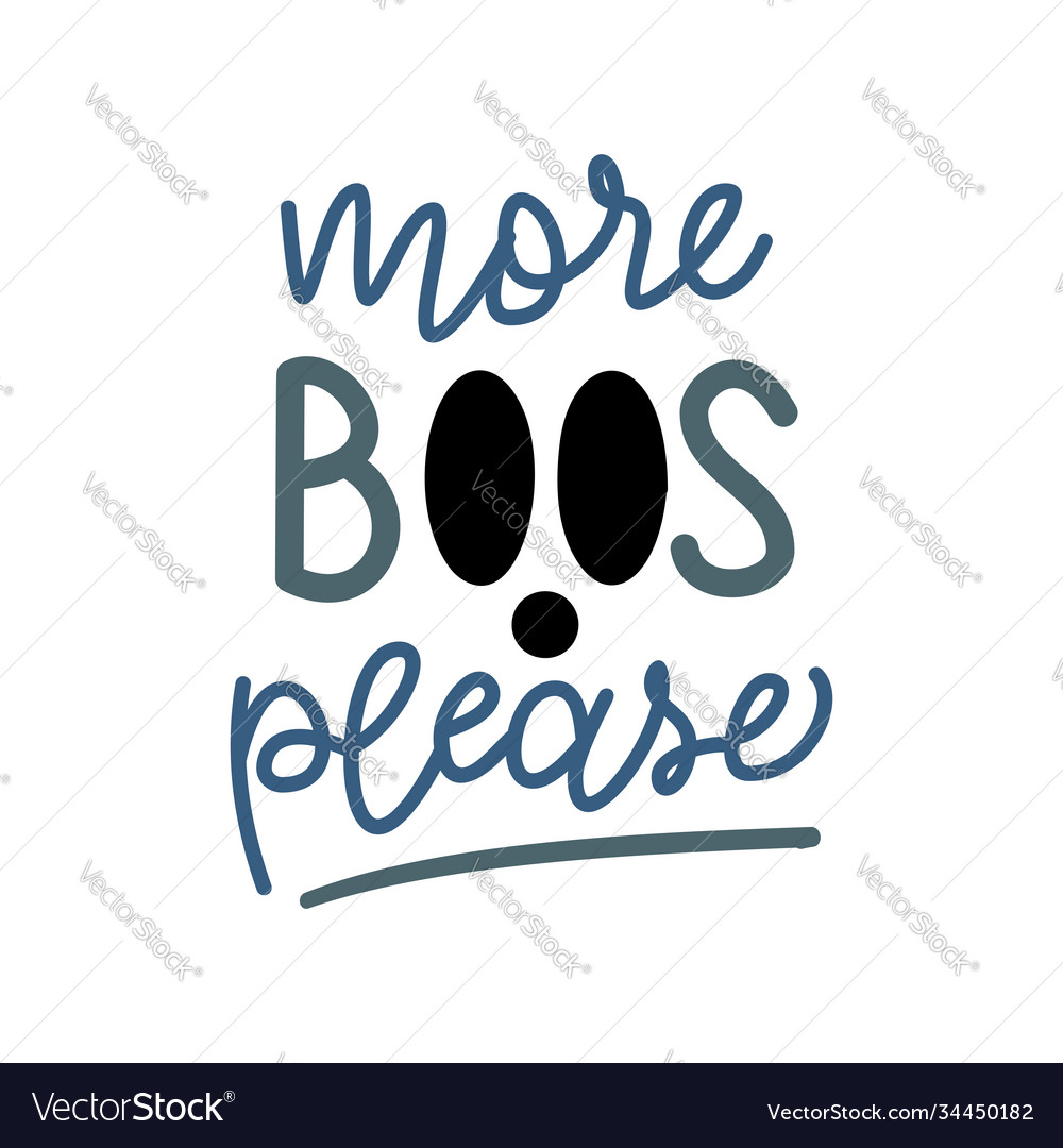 More boos please quote ghost Royalty Free Vector Image