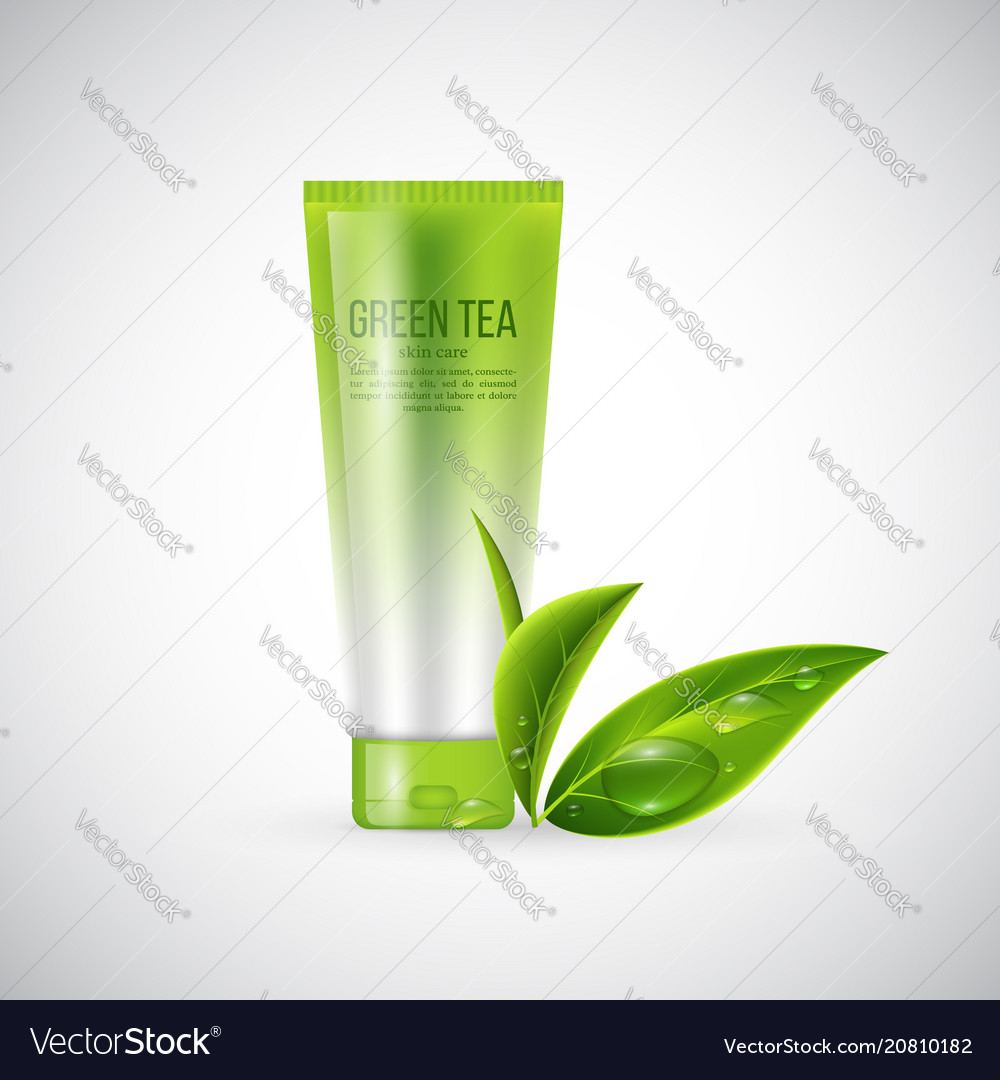 Realistic tube mock-up for cream Royalty Free Vector Image