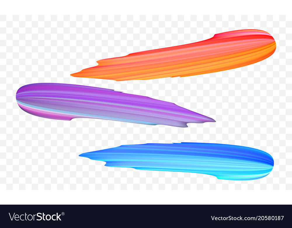 Acrylic Paint Brush Stroke Gradient Color Vector Image   Acrylic Paint Brush Stroke Gradient Color Vector 20580187 