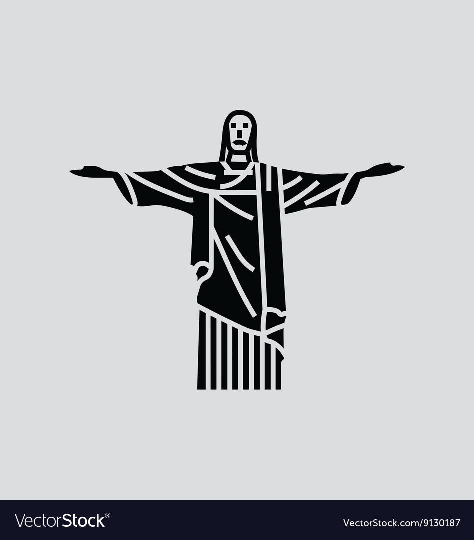 Christ the redeemer Royalty Free Vector Image - VectorStock