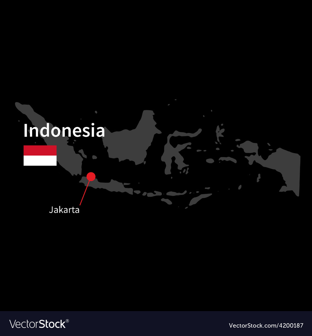 Detailed Map Of Indonesia Detailed Map Of Indonesia And Capital City Jakarta