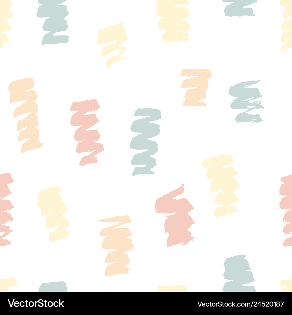 Hand painted brush strokes pattern texture Vector Image