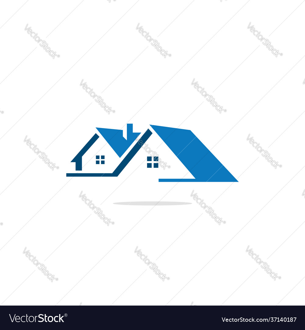 Home realty company logo Royalty Free Vector Image