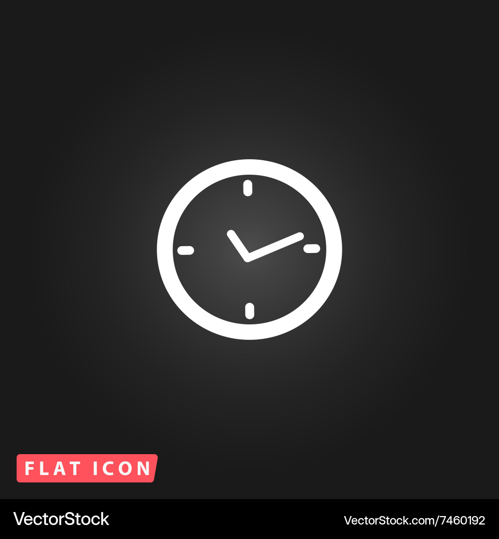 Watch flat icon Royalty Free Vector Image - VectorStock