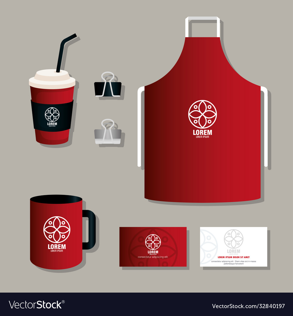 Download Corporate Identity Brand Mockup Business Elements Vector Image