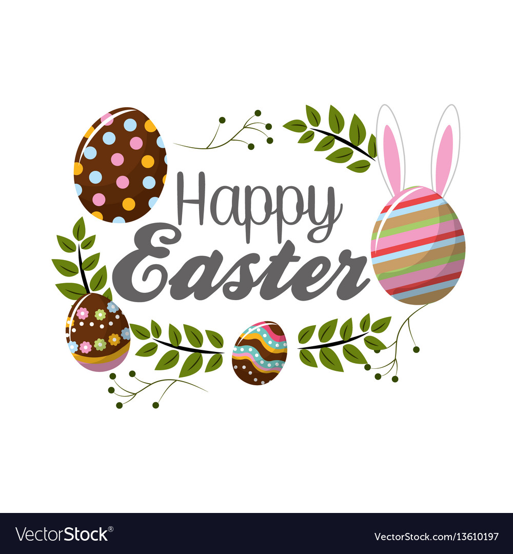 Easter eggs day icon Royalty Free Vector Image