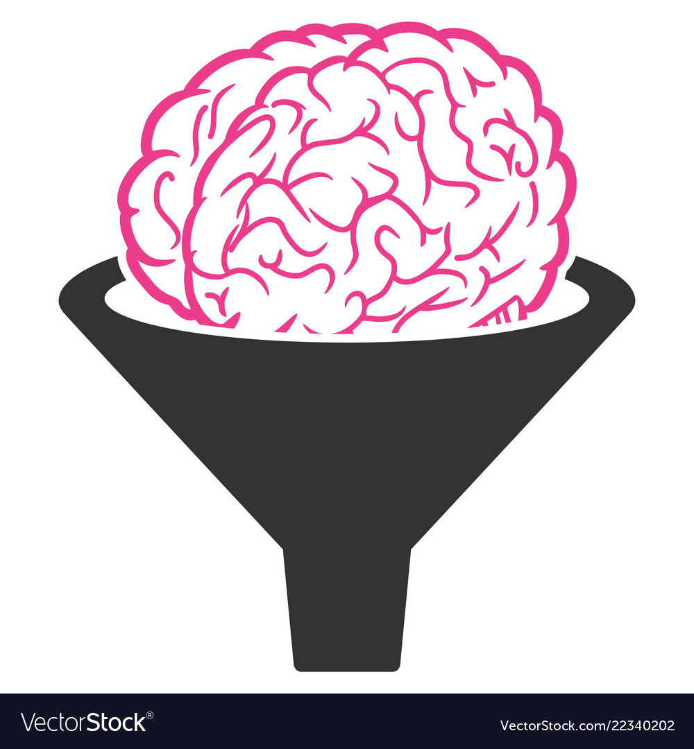 Brain filter icon Royalty Free Vector Image VectorStock