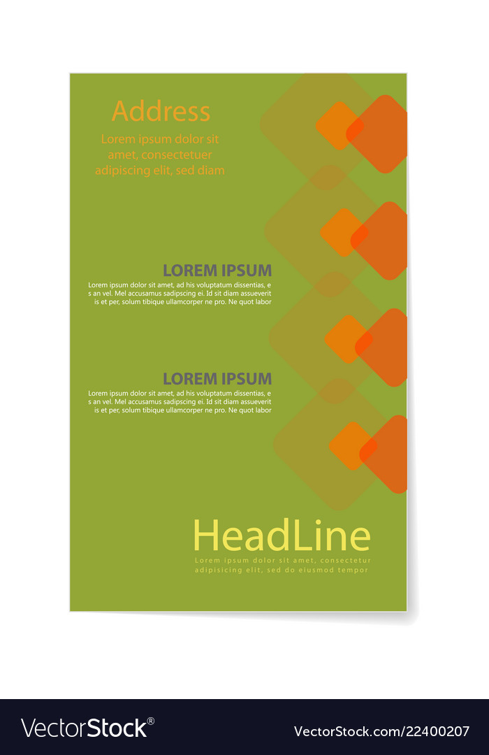 Brochure design template creative Royalty Free Vector Image