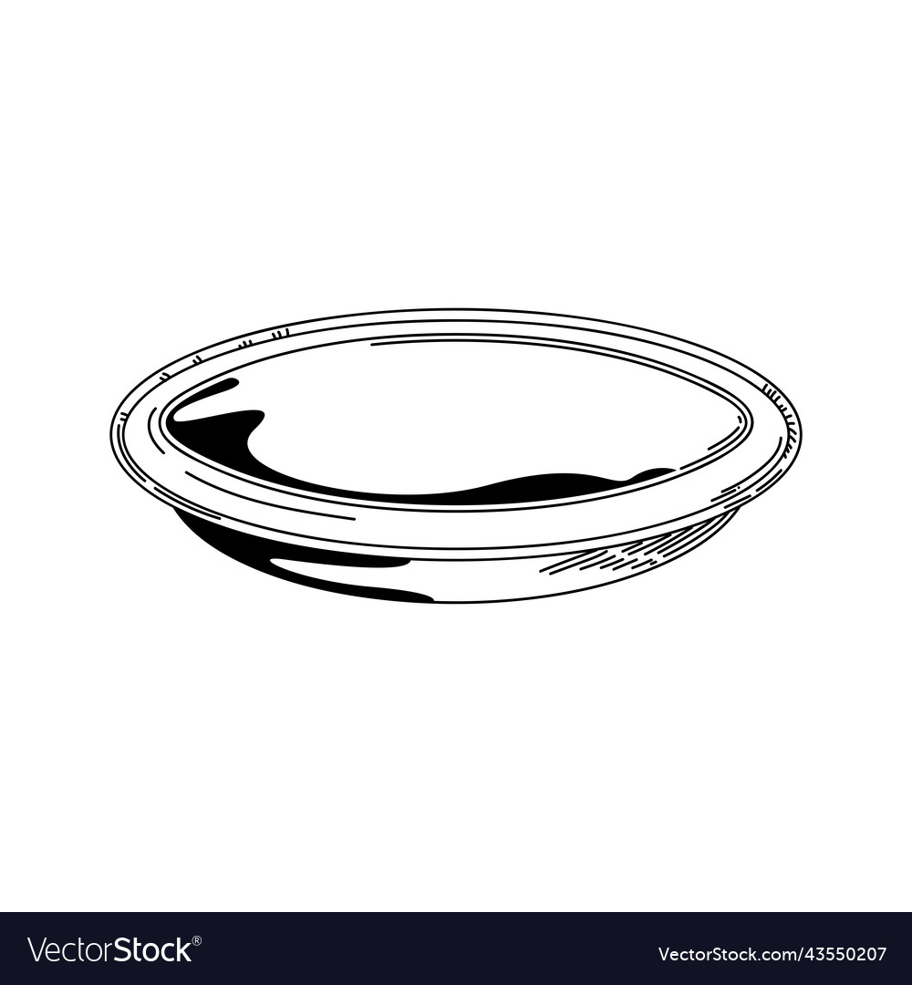 Dish utensil sketch Royalty Free Vector Image - VectorStock