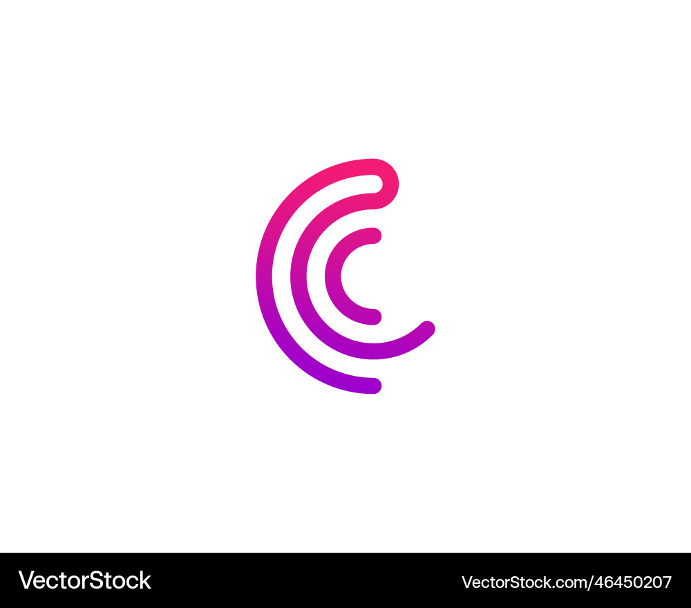 Letter c logo icon design template elements Vector Image