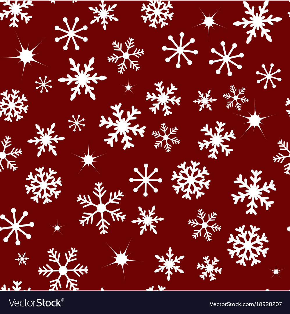 Pattern with snow Royalty Free Vector Image - VectorStock