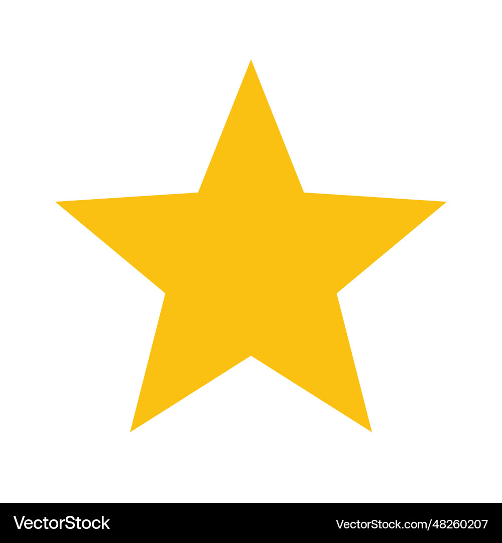 Star - icon Royalty Free Vector Image - VectorStock