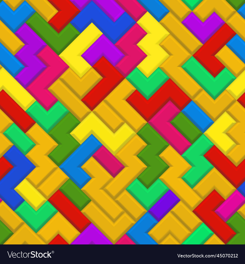 Abstract seamless pattern of blocks Royalty Free Vector