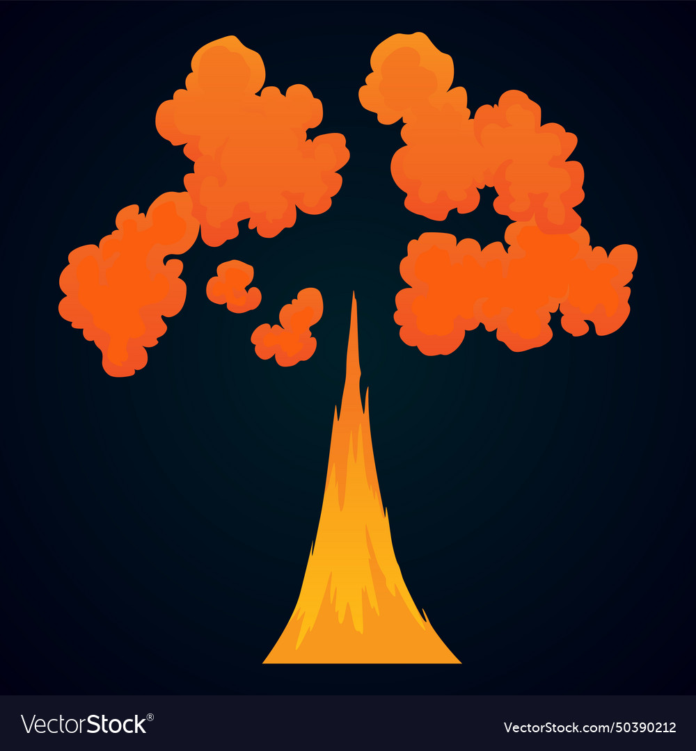 Explosion animation for game vector image Explosion animation for game