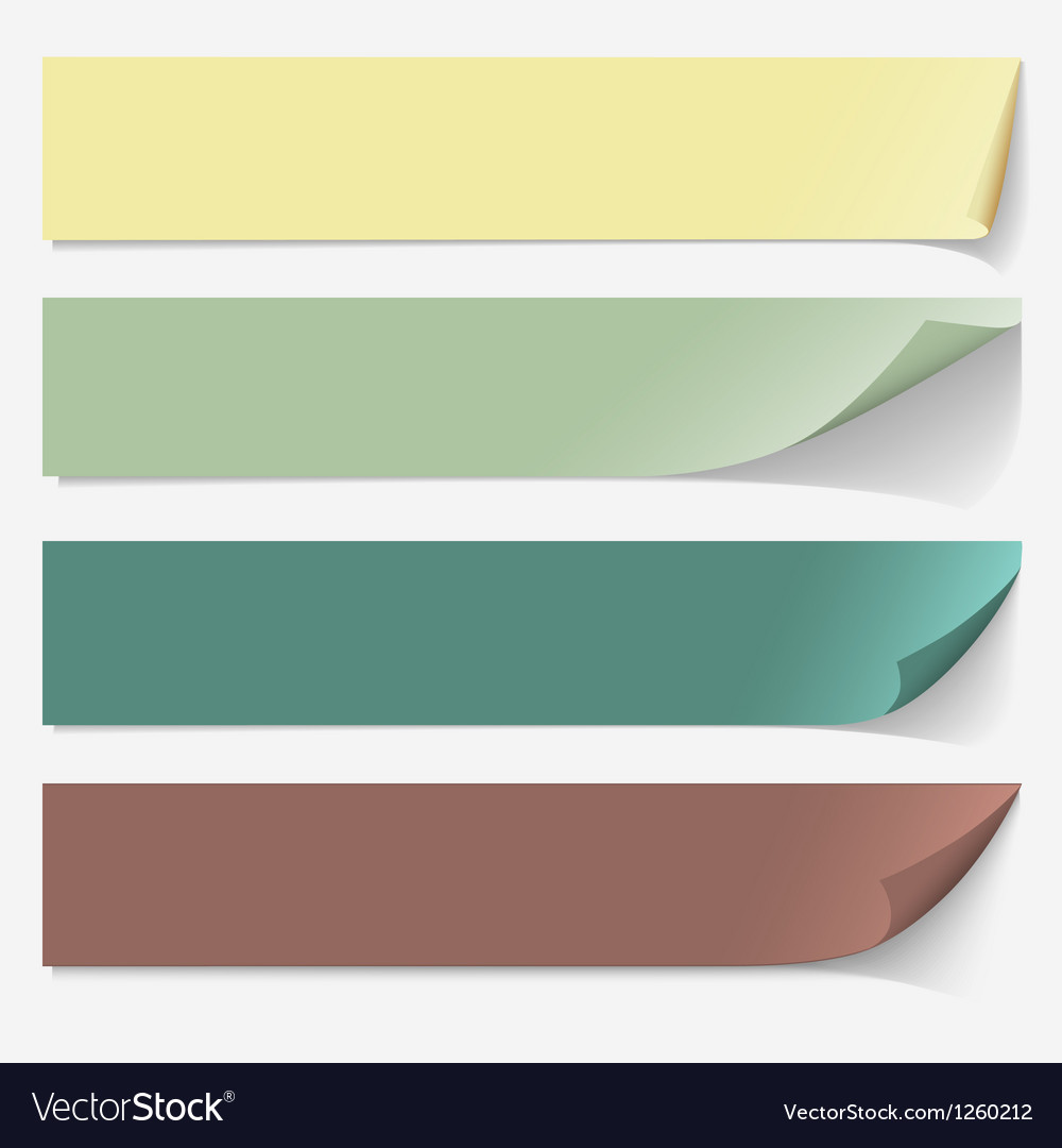 Paper banners Royalty Free Vector Image - VectorStock