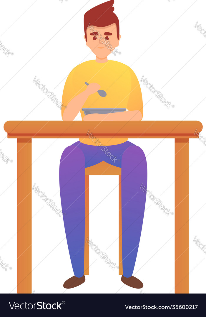Boy eating food icon cartoon style Royalty Free Vector Image Boy eating food icon cartoon style Royalty Free Vector Image