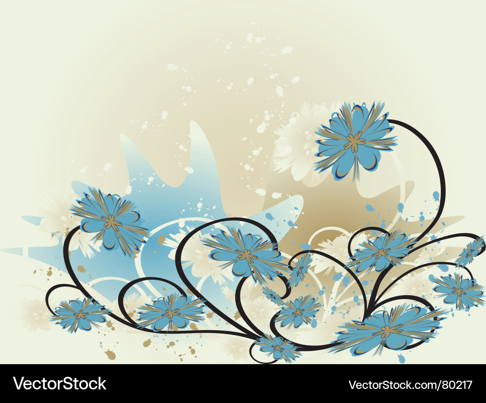Floral background Royalty Free Vector Image - VectorStock