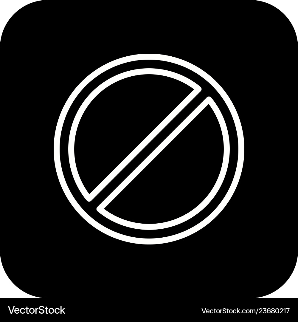 Forbidden icon Royalty Free Vector Image - VectorStock