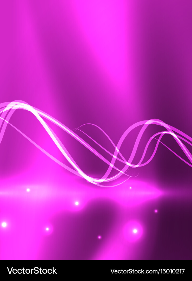 Glowing shiny wave background Royalty Free Vector Image
