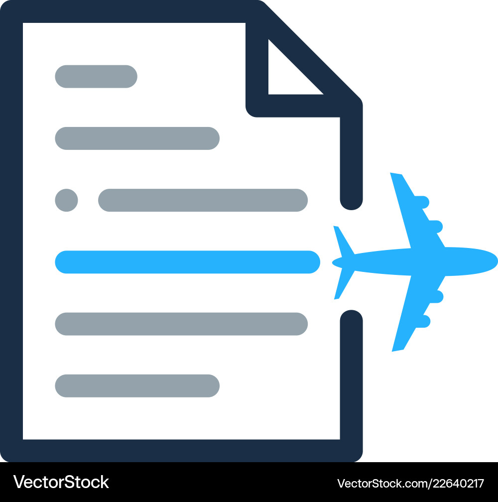 Holiday document logo icon design Royalty Free Vector Image