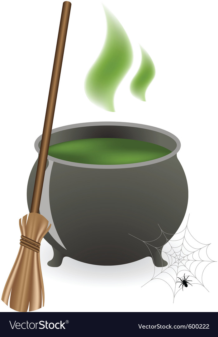 Halloween witches cauldron