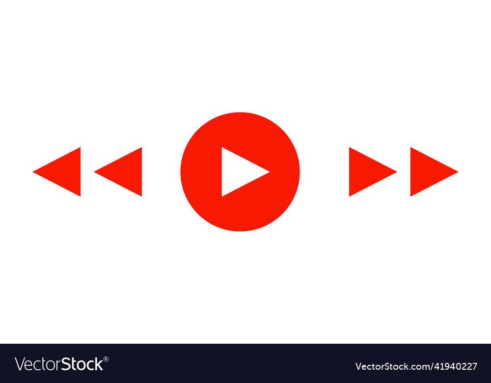 A set of icons for play button and fast forward Vector Image - Why Are All My Videos Playing In Fast Forward Android