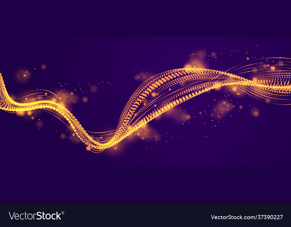 Abstract background with wave flowing vector image Abstract background with wave flowing