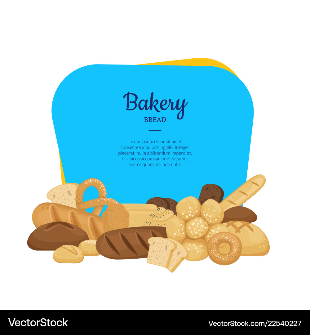 Cartoon Bakery Elements Frame Banner Royalty Free Vector