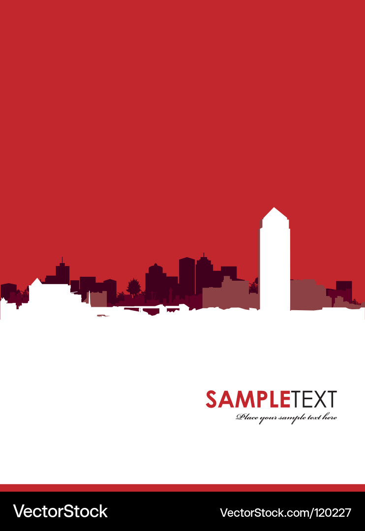 Cityscape Royalty Free Vector Image - VectorStock