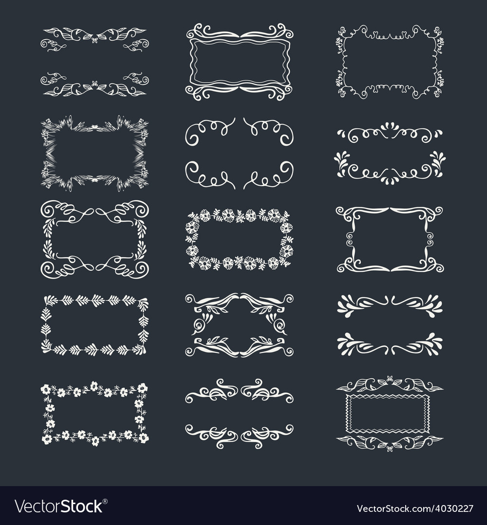 Hand-drawn elements Royalty Free Vector Image - VectorStock