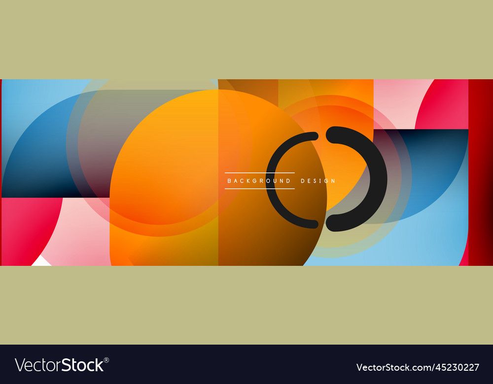 Round triangle shapes lines and circles geometric Vector Image