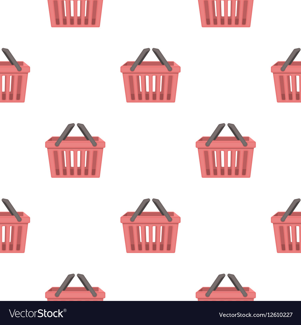 Shopping busket icon in cartoon style isolated Vector Image