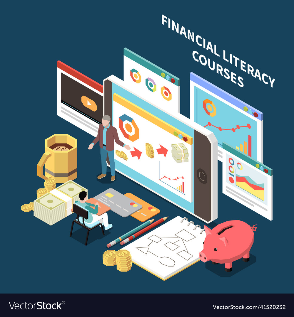 financial-literacy-courses-concept-royalty-free-vector-image