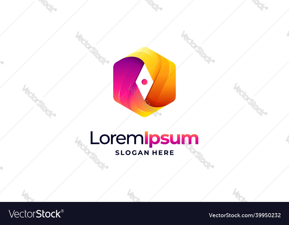 Simple Modern Compass Logo Designs Navigation Vector Image