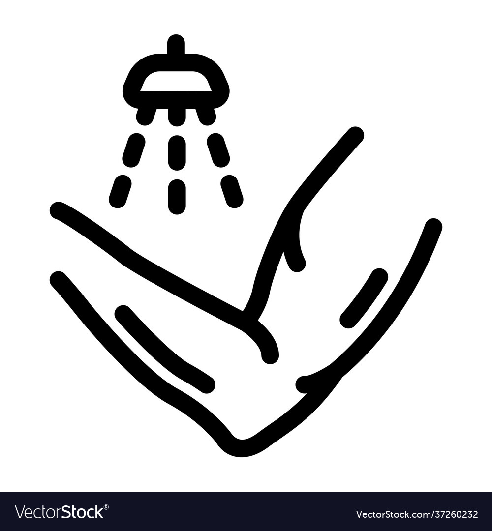 Wash arm Royalty Free Vector Image VectorStock