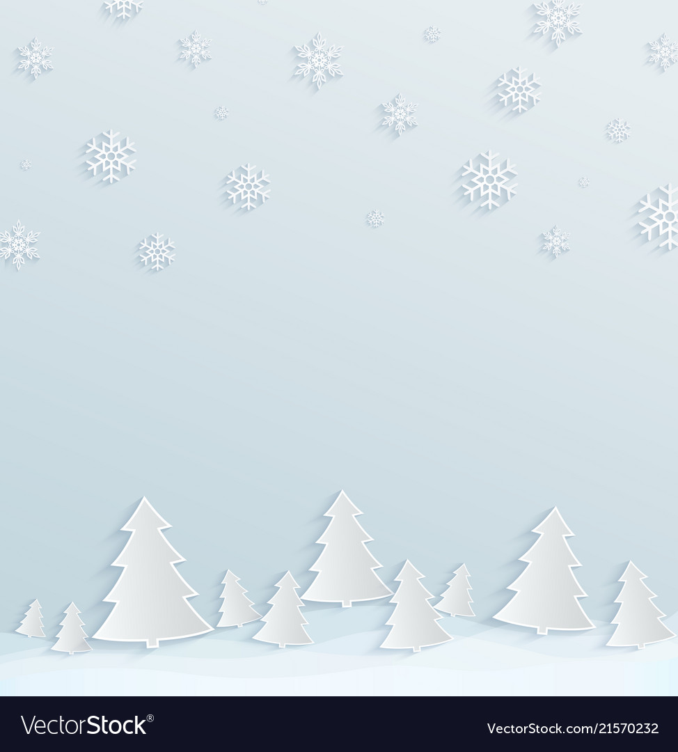 Winter Holiday Background Paper Background Vector Image