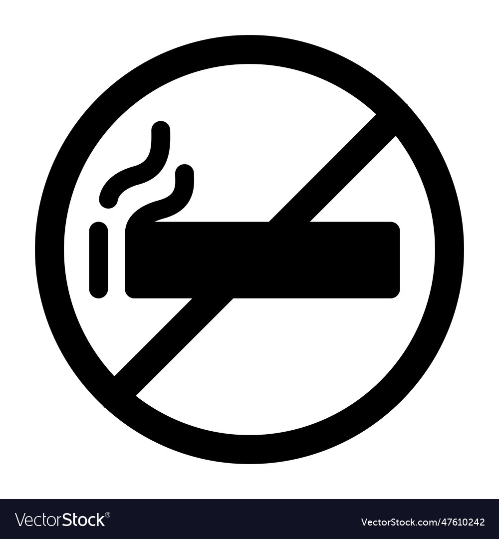 No smoking icon Royalty Free Vector Image - VectorStock