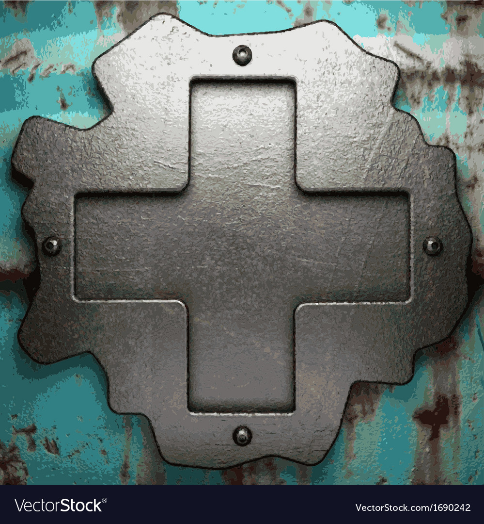 Old metal background Royalty Free Vector Image