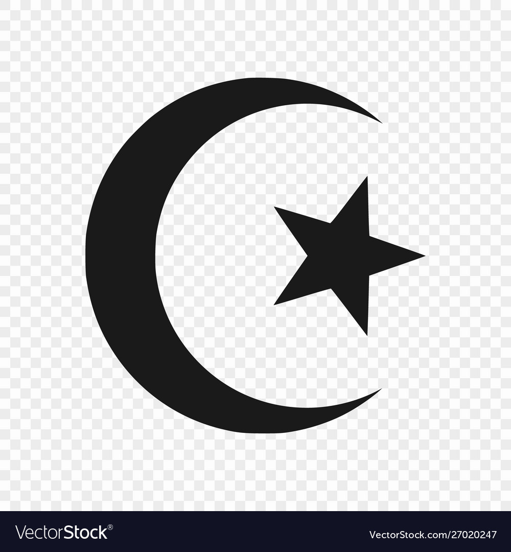 Symbol islam isolated Royalty Free Vector Image