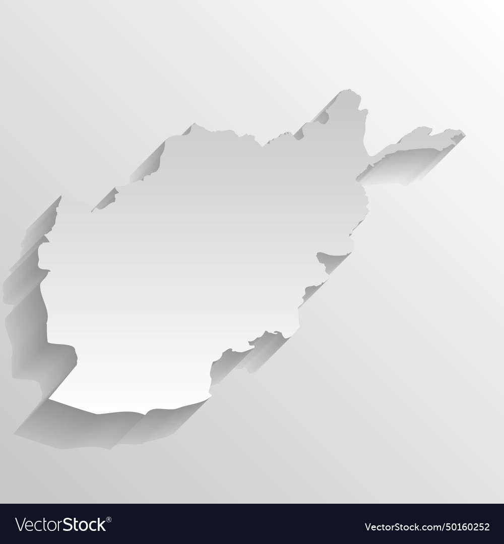 Afghanistan country map silhouette Royalty Free Vector Image