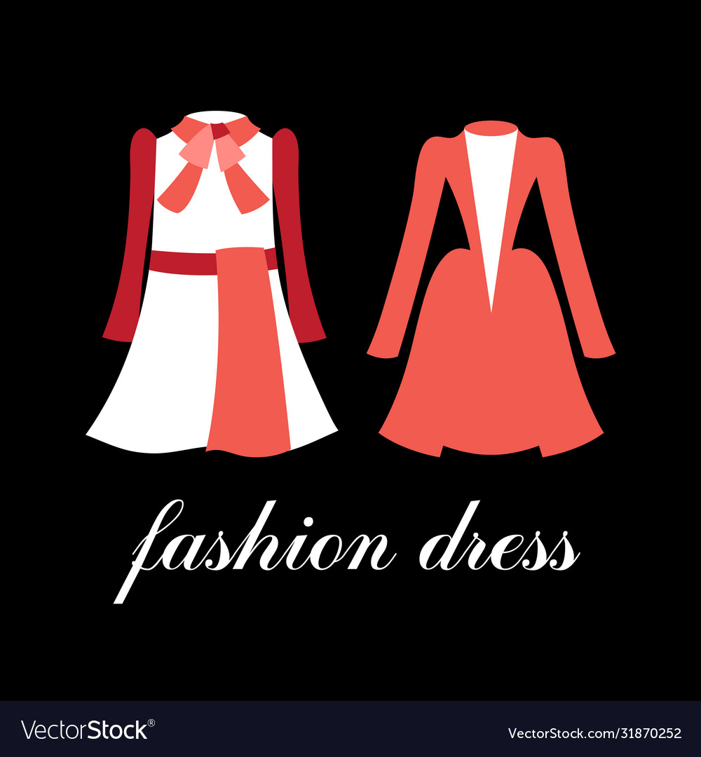 Fashion dress Royalty Free Vector Image - VectorStock