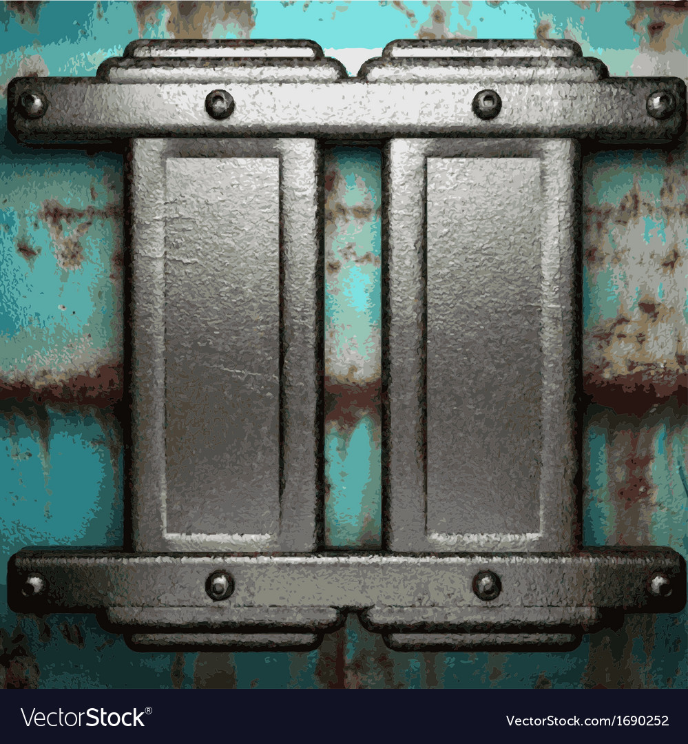 Old metal background Royalty Free Vector Image