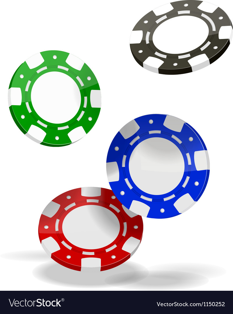 Poker chips Royalty Free Vector Image - VectorStock