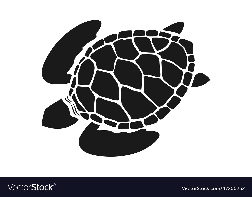 Turtle of design on a white background Royalty Free Vector