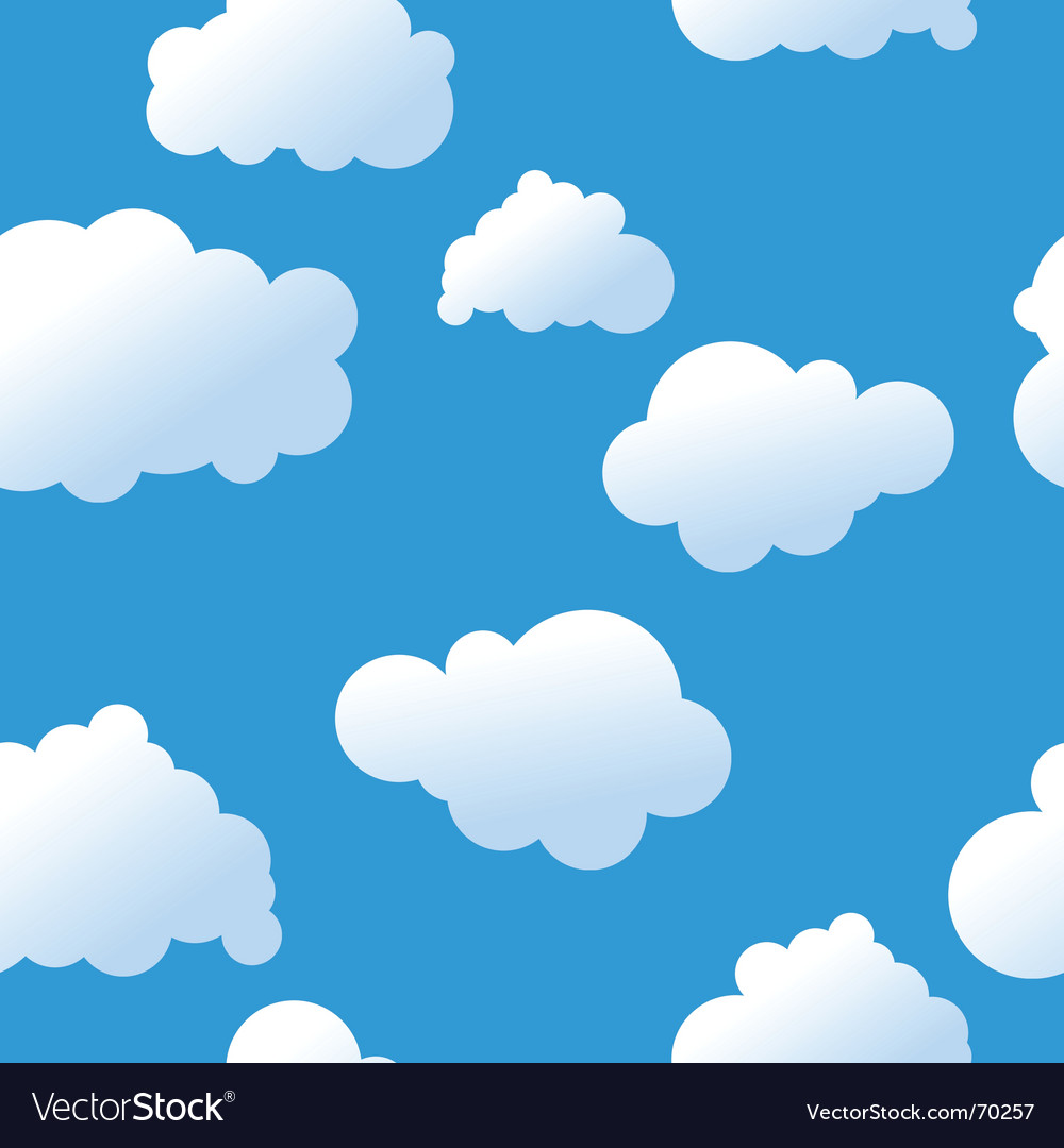 Clouds background Royalty Free Vector Image - VectorStock