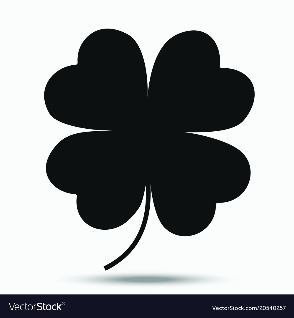 Four-leaf clover - a symbol of good luck Vector Image