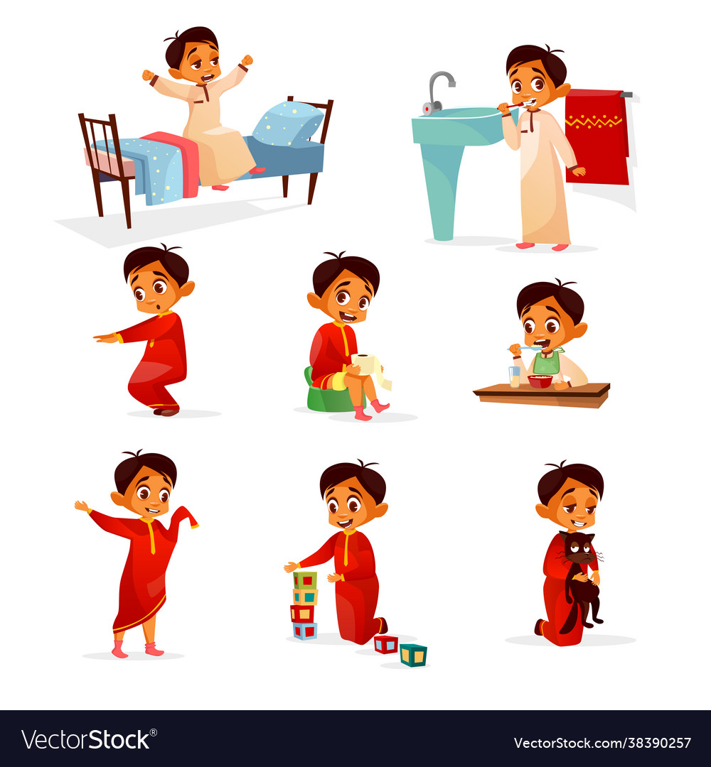 muslim-boy-kid-daily-routine-cartoon-royalty-free-vector