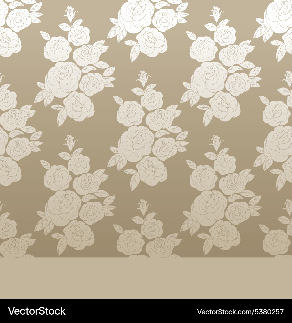 Rose elegant vintage seamless pattern Royalty Free Vector