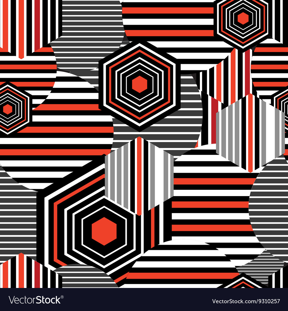 Seamless bright geometric pattern Royalty Free Vector Image