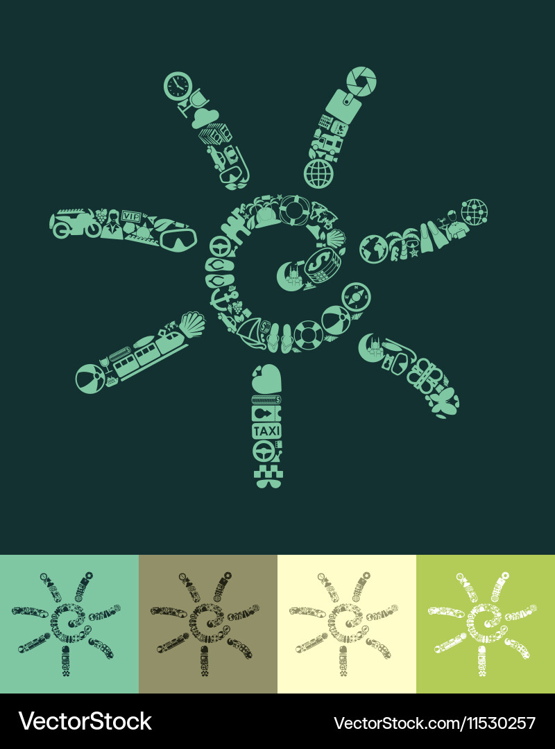 Sun icon Royalty Free Vector Image - VectorStock